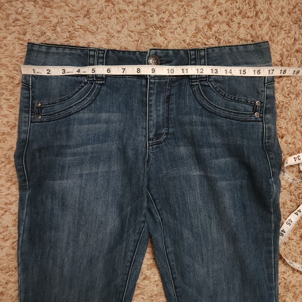 Jolt Flare Jeans Women 11 Blue Medium Wash Bell Bottom Mid Rise T153TJCT - Picture 4 of 9